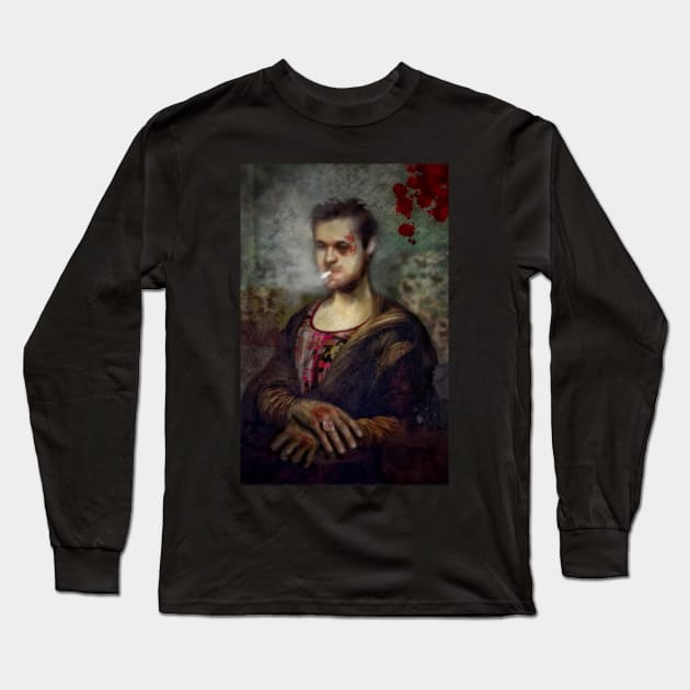 Even The Mona Lisa's Falling Apart Long Sleeve T-Shirt by ThatJokerGuy